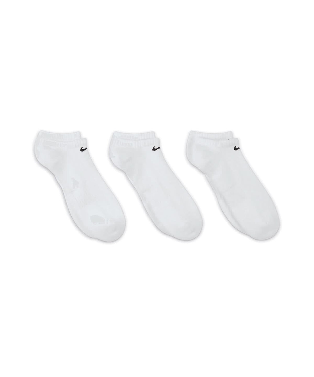 Nike everyday cushioned no show socks 3 pairs NK360 - White - Customisable Socks