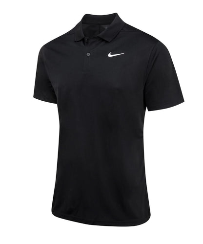 Nike Dri FIT victory solid polo NK372 - Black White - Customisable Polos