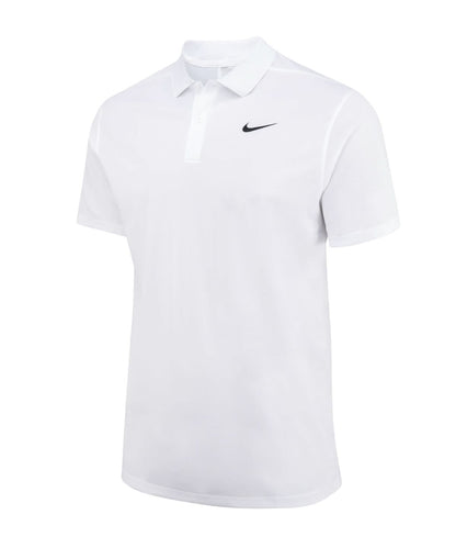 Nike Dri FIT victory solid polo NK372 - White Black - Customisable Polos