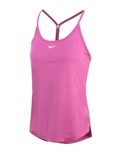 Nike Womens One Dri FIT Elastika standard fit tank NK375 - Cosmic Fuchsia White XXS - Customisable T-Shirts