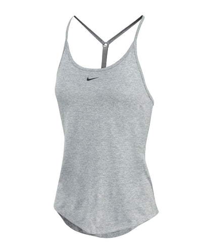 Nike Womens One Dri FIT Elastika standard fit tank NK375 - Particle Grey Heather Black XXS - Customisable T-Shirts