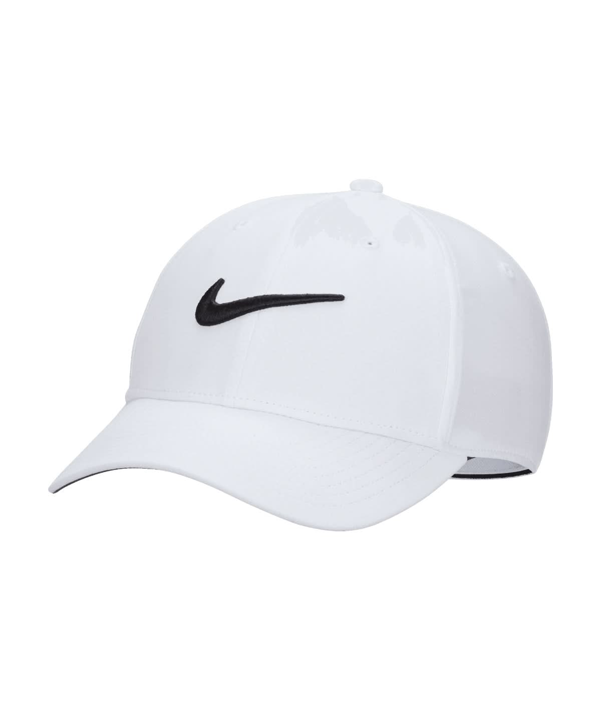 Nike Dri FIT Club cap NK385 - White Black - Customisable Caps