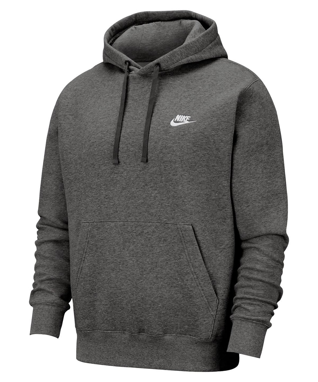 Nike Club hoodie nk387 - Charcoal Heather Anthracite White - Customisable Hoodies