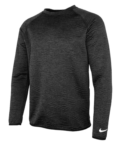 Nike Dri FIT Tour crew quilted top NK394 - Black White - Customisable Sports Overtops