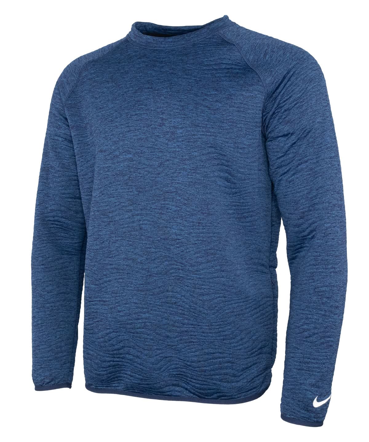 Nike Dri FIT Tour crew quilted top NK394 - Midnight Navy White - Customisable Sports Overtops