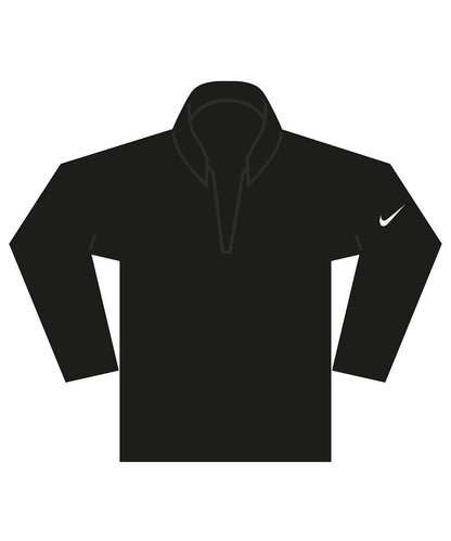 Nike Dri FIT Victory Therma Flex half zip top NK396 - Black White - Customisable Sports Overtops