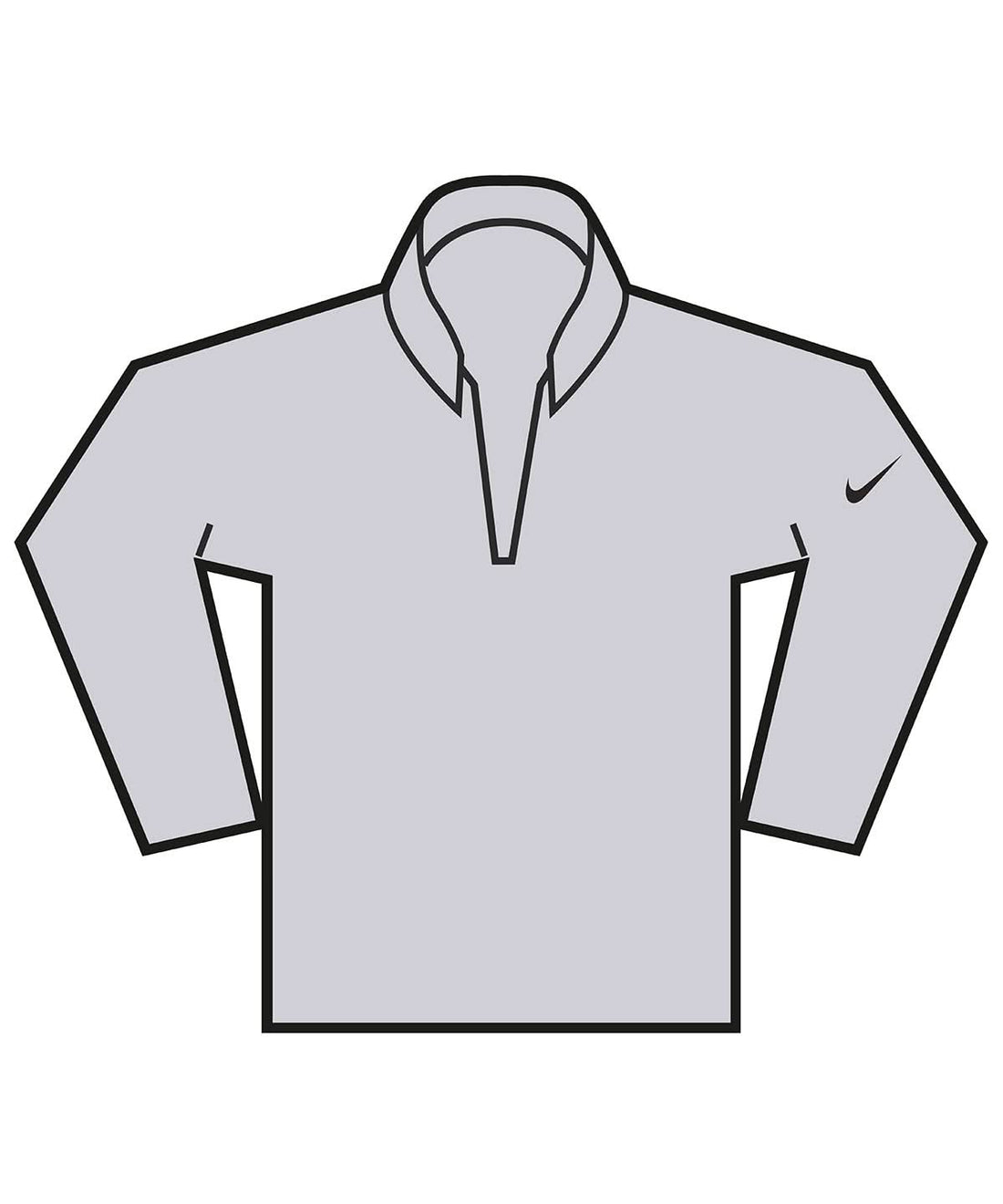 Nike Dri FIT Victory Therma Flex half zip top NK396 - Wolf Grey Black Black - Customisable Sports Overtops