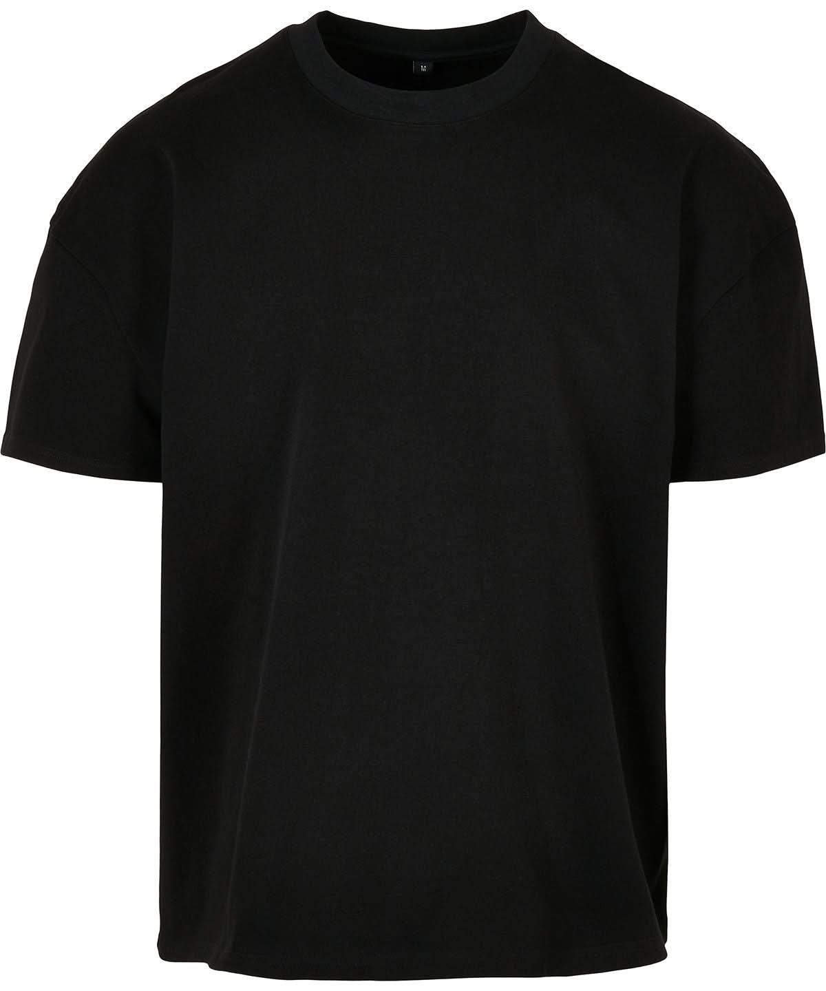 New Morning Studios Heavy Jersey oversized tee NM004 - Black - Customisable T-Shirts