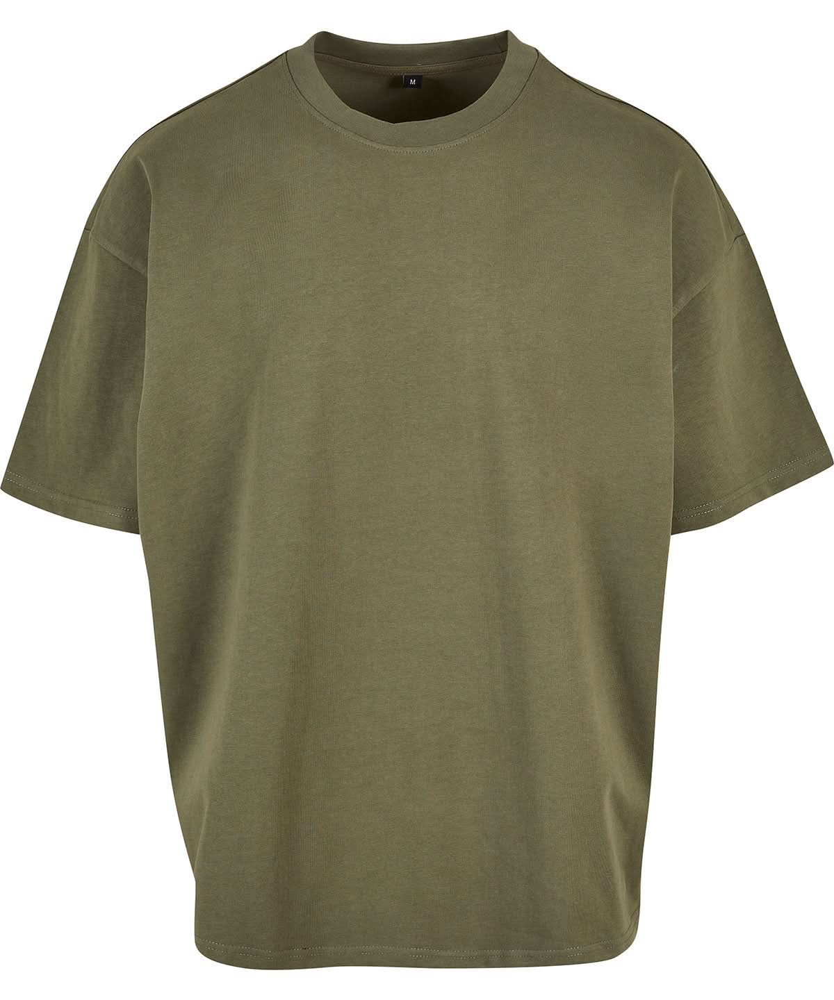 New Morning Studios Heavy Jersey oversized tee NM004 - Olive - Customisable T-Shirts