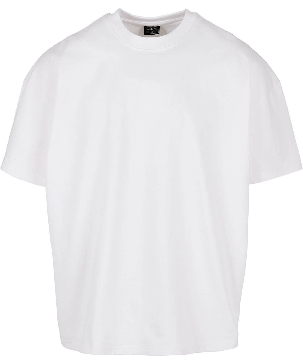 New Morning Studios Heavy Jersey oversized tee NM004 - White - Customisable T-Shirts