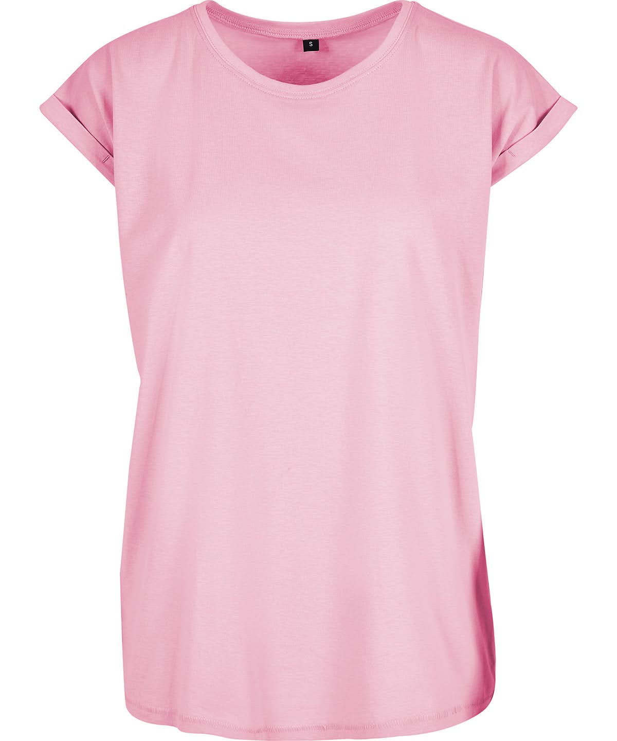 New Morning Studios Womens regular extended shoulder tee Soft Pink NM007 - Soft Pink - Customisable T-Shirts