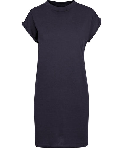 New Morning Studios Womens extended shoulder dress NM026 - Navy - Customisable Dresses