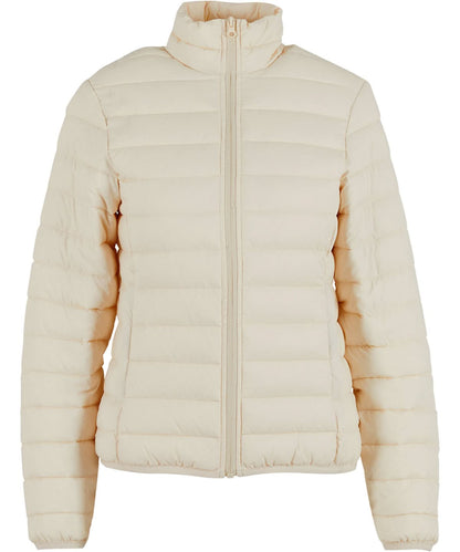 New Morning Studios Womens light puffer jacket NM030 - Sand - Customisable Jackets
