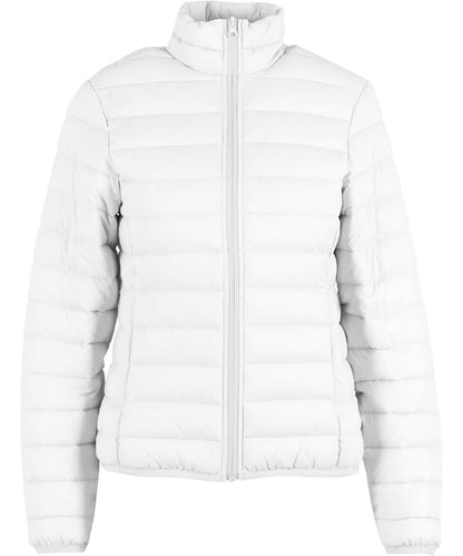 New Morning Studios Womens light puffer jacket NM030 - White - Customisable Jackets