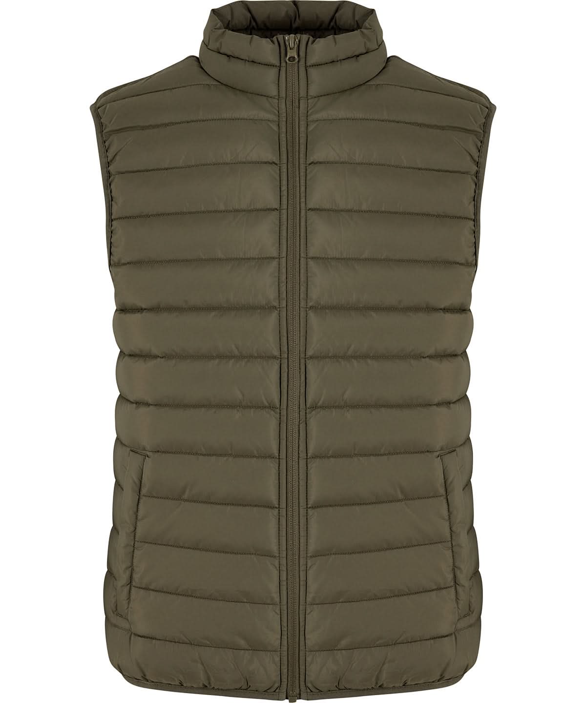 New Morning Studios Womens light puffer vest NM032 - Olive - Customisable Bodywarmer