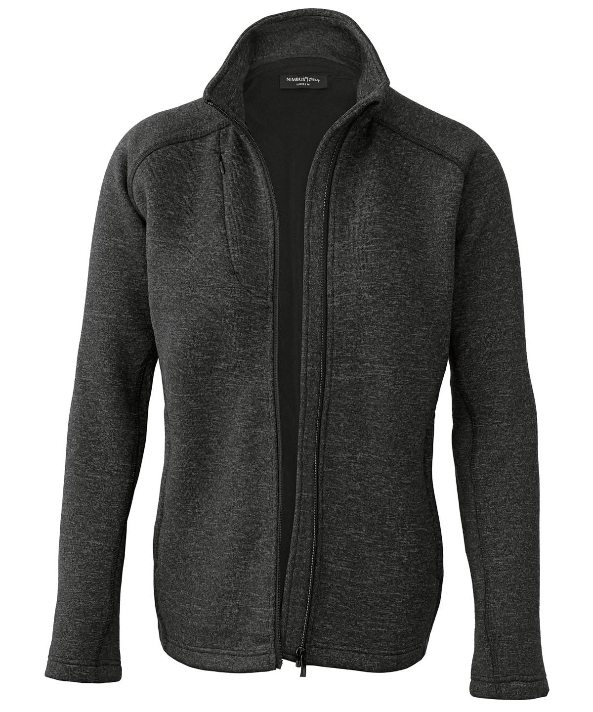 Nimbus Womens Montana knitted fleece jacket NP08F - Dark Grey Melange - Customisable Jackets