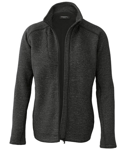 Nimbus Womens Montana knitted fleece jacket NP08F - Dark Grey Melange - Customisable Jackets