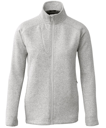 Nimbus Womens Montana knitted fleece jacket NP08F - Light Grey Melange - Customisable Jackets