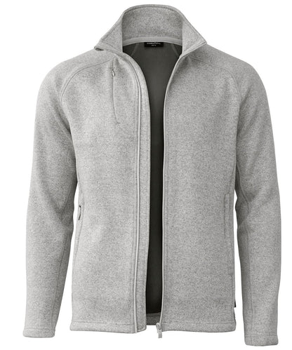 Nimbus Montana knitted fleece jacket NP08M - Light Grey Melange - Customisable Jackets