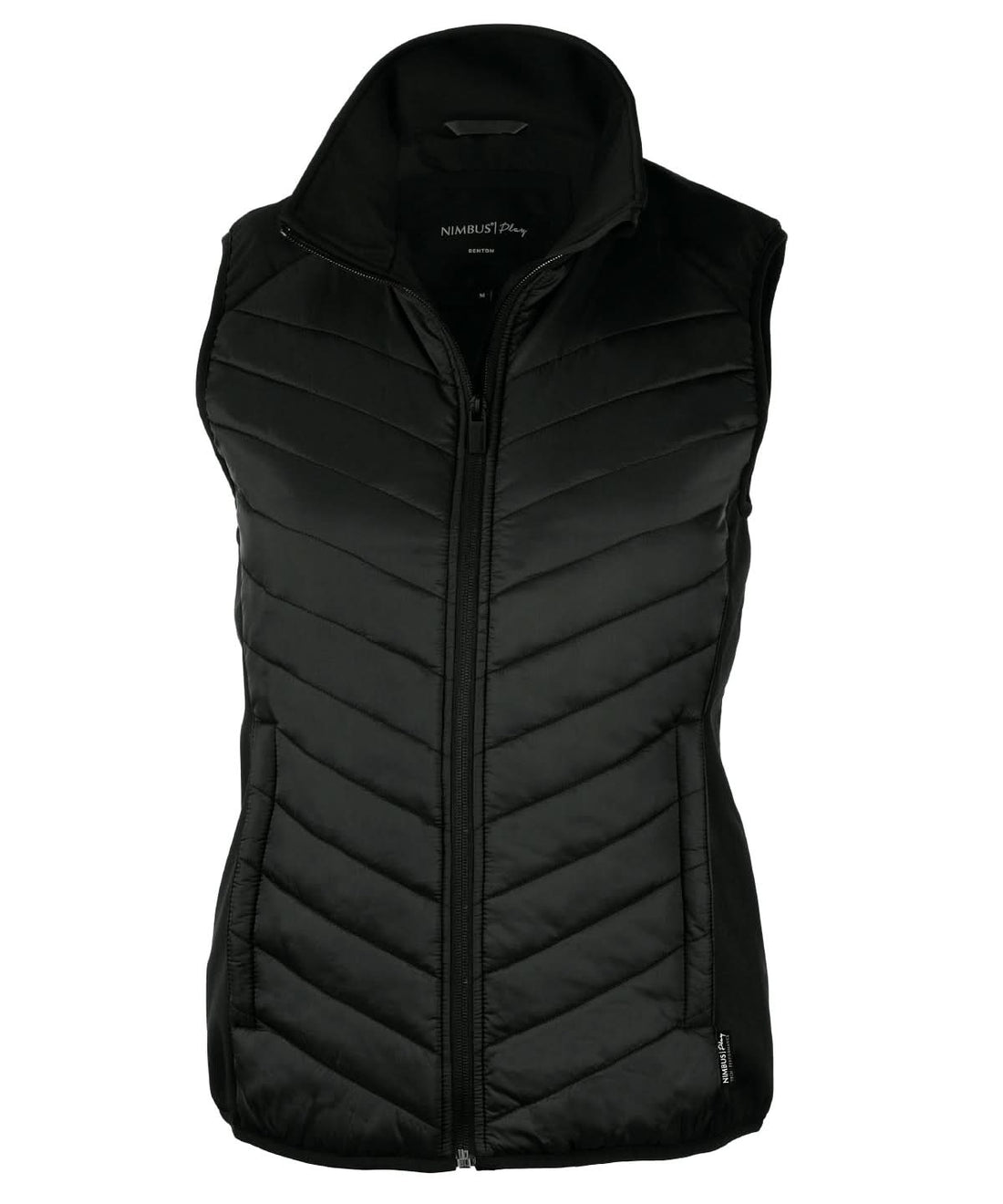 Nimbus Womens Benton versatile hybrid vest NP10F - Black - Customisable Gilets &amp; Body Warmers
