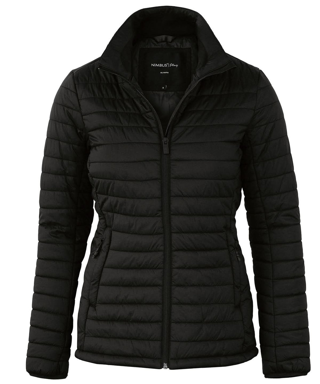 Nimbus Womens Olympia comfortable puffer jacket NP11F - Black - Customisable Jackets