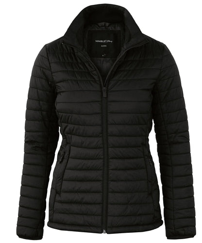 Nimbus Womens Olympia comfortable puffer jacket NP11F - Black - Customisable Jackets