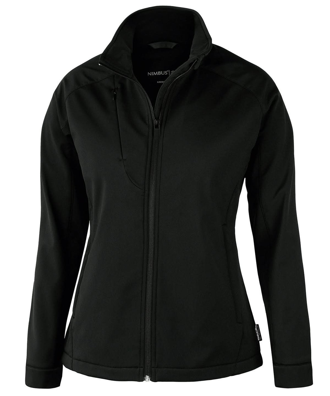 Nimbus Womens Livingston 4 way stretch softshell NP12F - Black - Customisable Softshell Jacket