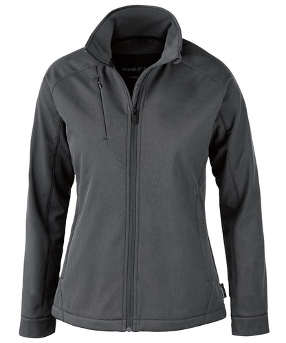 Nimbus Womens Livingston 4 way stretch softshell NP12F - Grey Melange - Customisable Softshell Jacket
