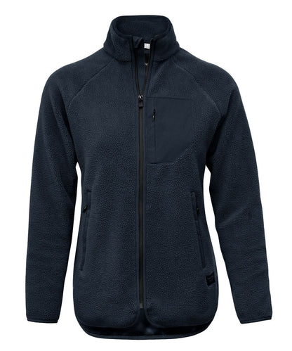 Nimbus Womens Timberlake modern sherpa fleece NP15F - Dark Navy - Customisable Fleece