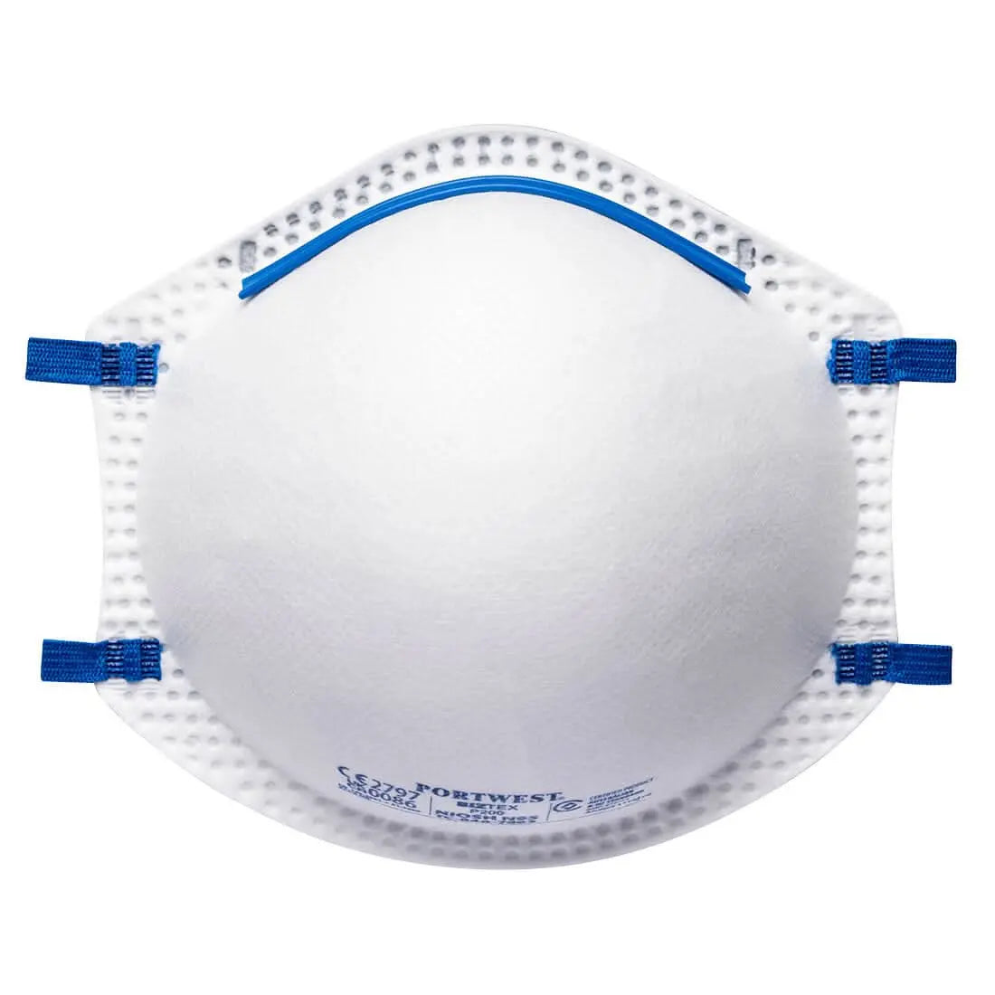 Ffp2 Respirator (Pk20) P200 - White OneSize - Customisable Disposable Respirators