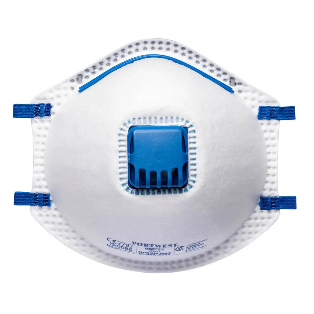 Ffp2 Valved Respirator (Pk10) P201 - White OneSize - Customisable Disposable Respirators