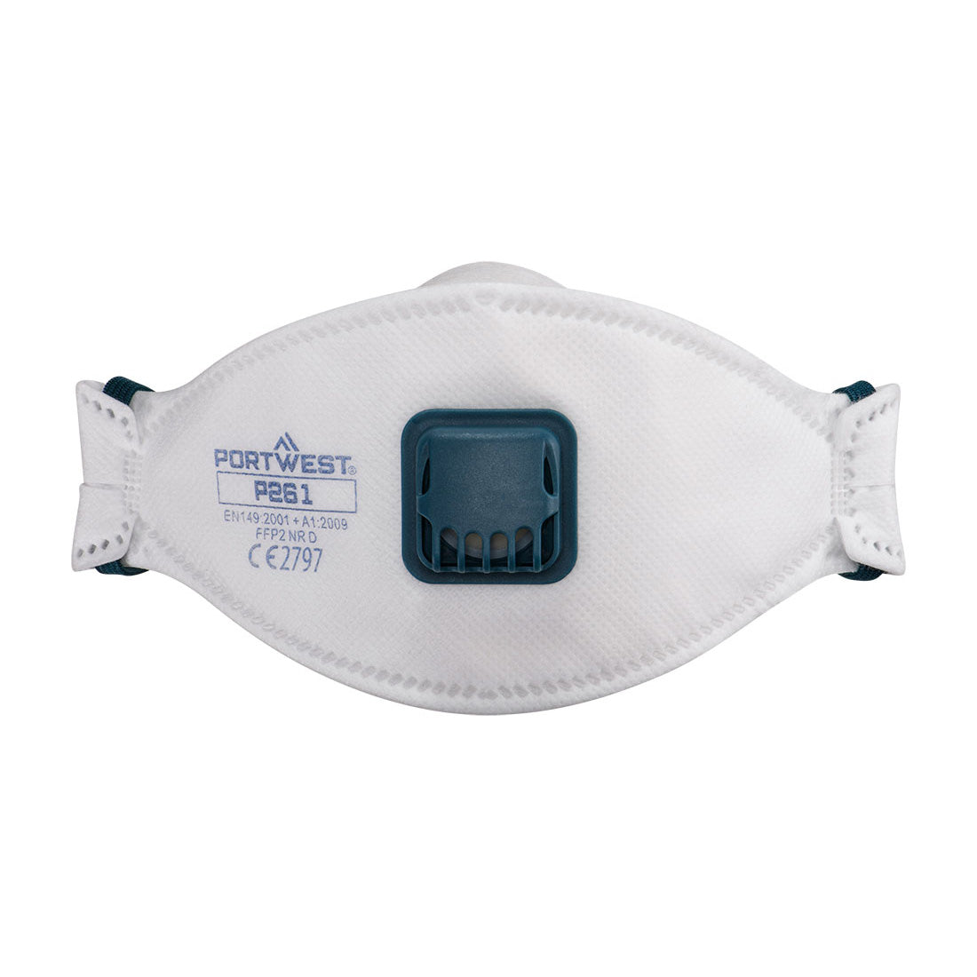 Trifold Valved Dolomite Ffp2 Respirator (Pk10) P261 - White R - Customisable Disposable Respirators