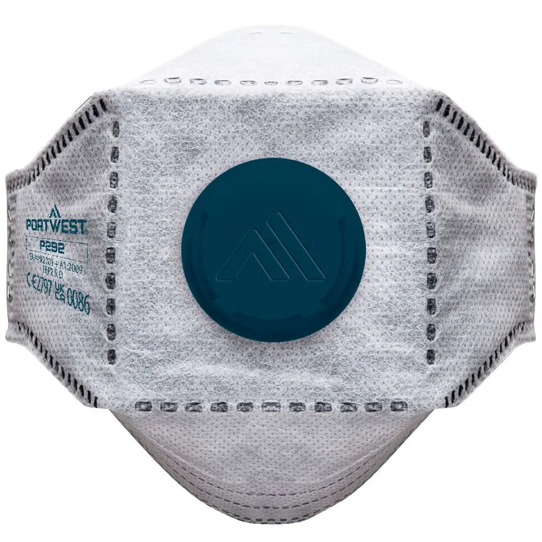 Eagle Ffp2 Valved Carbon Fold Flat Respirator (Pk10) P292 - White - Customisable Disposable Respirators