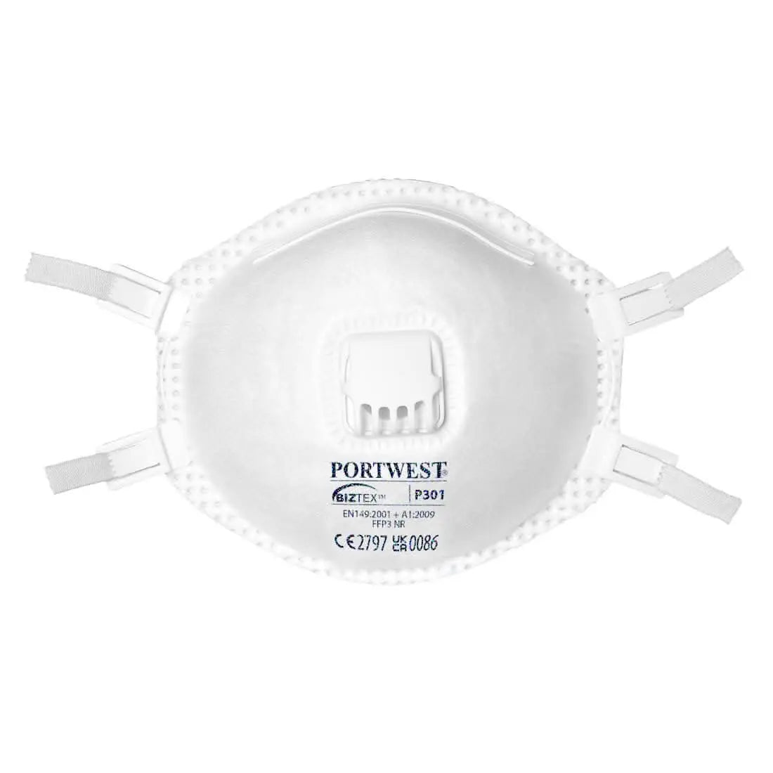 Ffp3 Valved Respirator (Pk10) P301 - White - Customisable Disposable Respirators