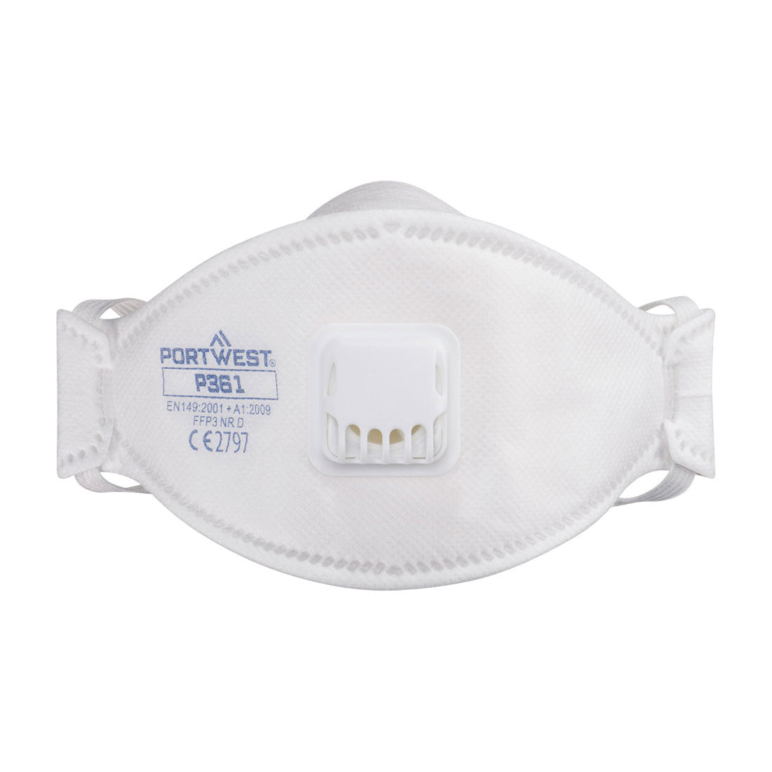 Trifold Valved Dolomite Ffp3 Respirator (Pk10) P361 - White R - Customisable Disposable Respirators