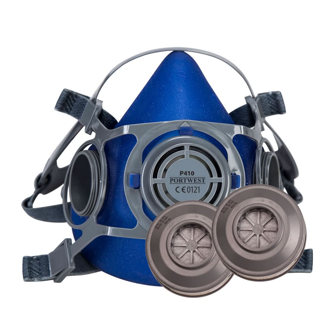 Portwest Auck Half Mask Kit P418 - Blue M - Customisable PPE