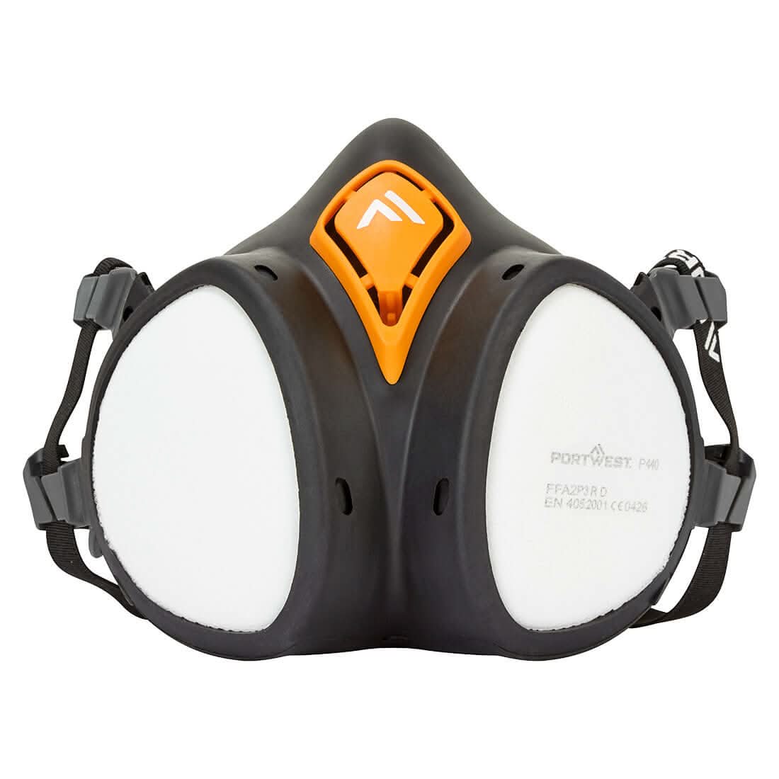 Portwest A2P3 Ready To Use Half Mask P440 - Black - Customisable PPE