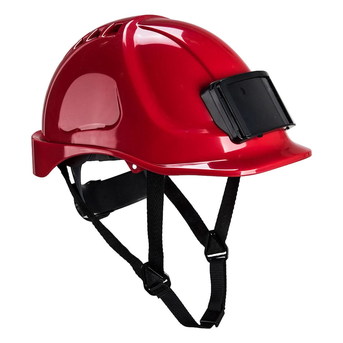 Portwest Endurance Badge Holder Helmet PB55 - Red - Customisable Helmets