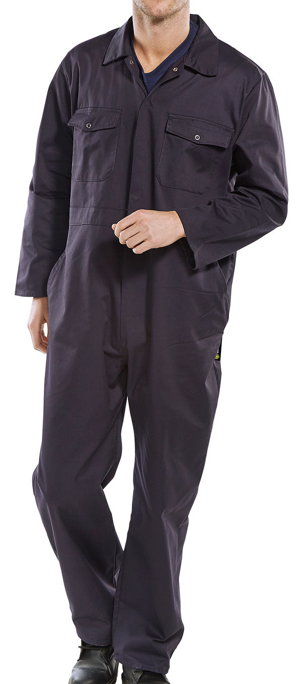 Beeswift Boilersuit - Navy Blue - Customisable Boilersuits