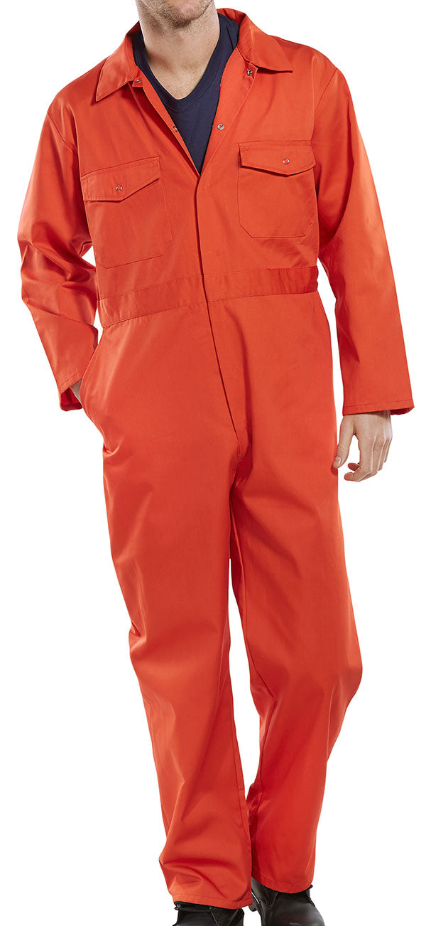 Beeswift Boilersuit - Orange - Customisable Boilersuits