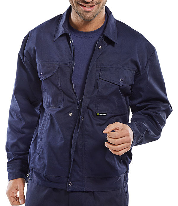Beeswift Super Drivers Jacket - Navy Blue - Customisable Jackets