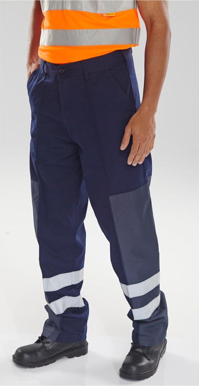 Beeswift Poly Cotton Nylon Patch Trousers - - Customisable Trousers
