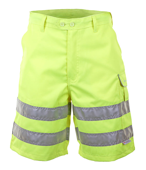 Beeswift Hi Vis Shorts - Saturn Yellow - Customisable Shorts