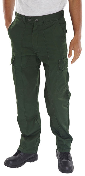 Beeswift Super Drivers Trousers - Bottle Green - Customisable Trousers
