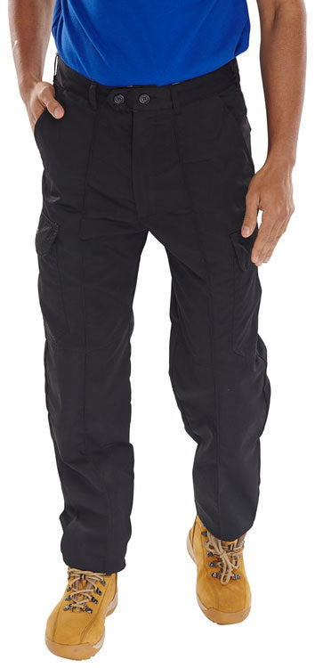 Beeswift Super Drivers Trousers - Black - Customisable Trousers