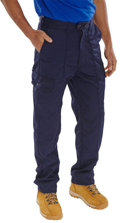 Beeswift Super Drivers Trousers - Navy Blue - Customisable Trousers
