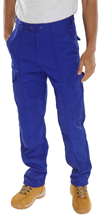 Beeswift Super Drivers Trousers - Royal Blue - Customisable Trousers