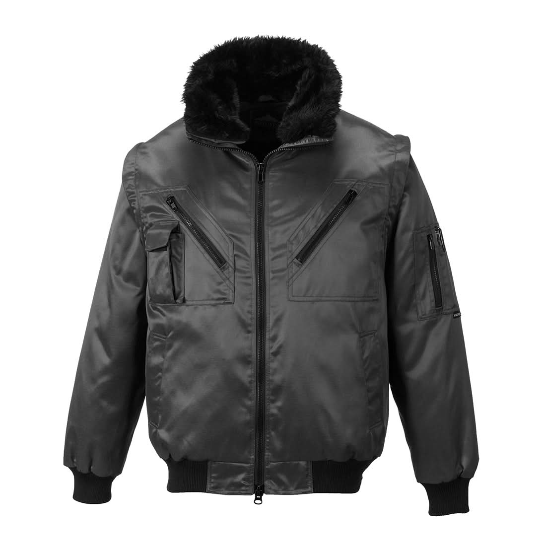 Portwest Pilot Jacket PJ10 - Black - Customisable Jacket