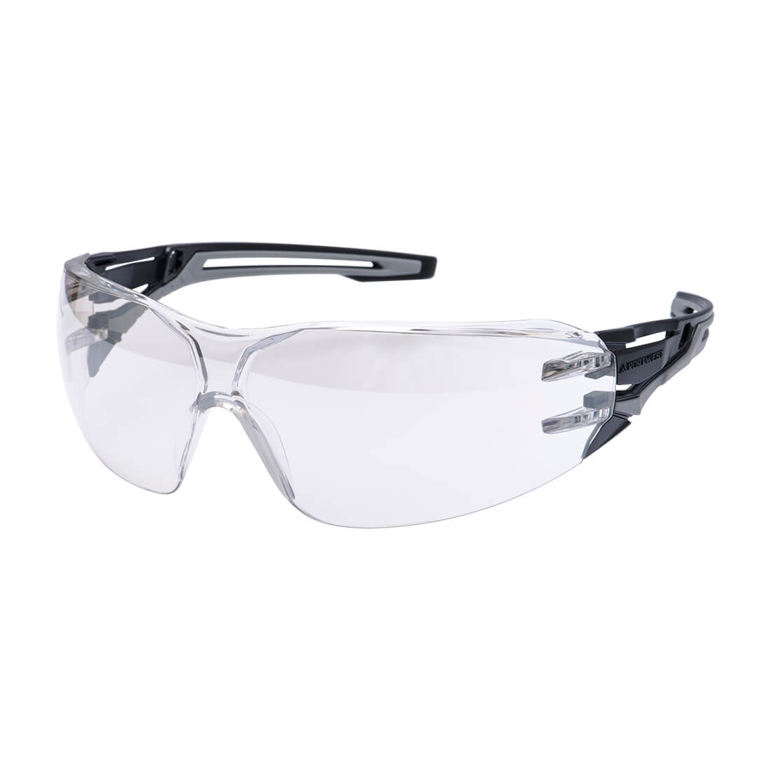 Anthracite Wraparound Safety Glasses Pr01 - Mirror (Indoor Outdoor) R - Customisable Safety Spectacles