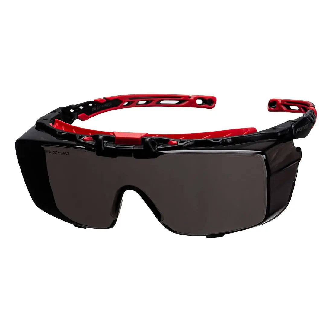 Extra Otg Safety Glasses Pr03 - Smoke OneSize - Customisable Safety Spectacles
